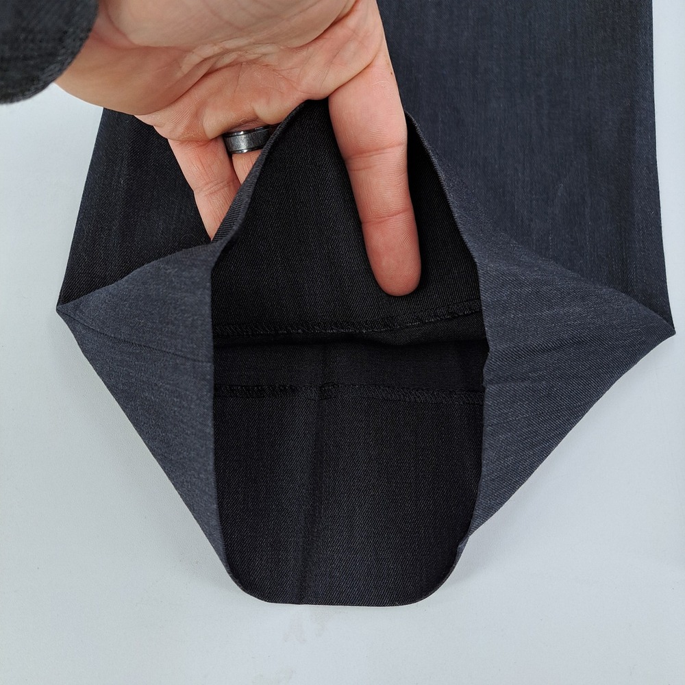 Brooks Brothers Madison Dress Pants Mens 37x32 Wool Charcoal Gray Flat Front - Picture 11 of 12